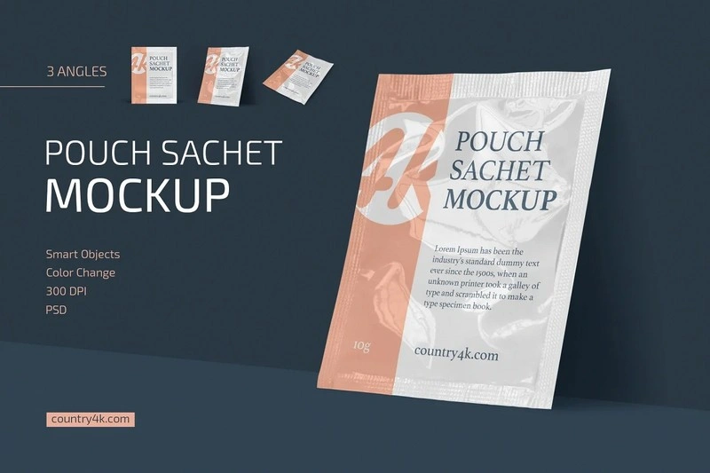 Pouch Sachet Mockup Set