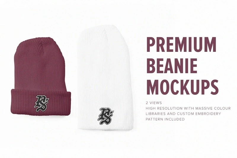 Premium Beanie Mock-ups