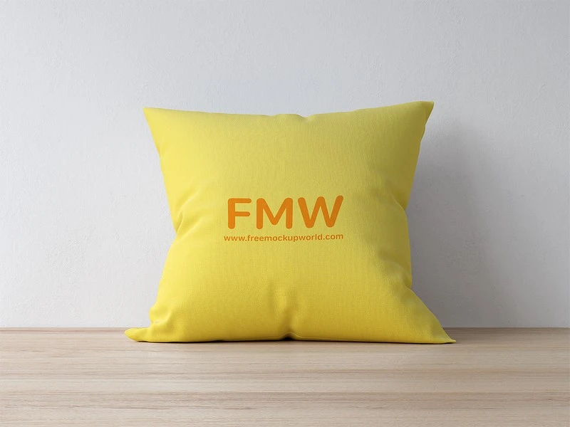 Free Square Pillow Cushion Mockup