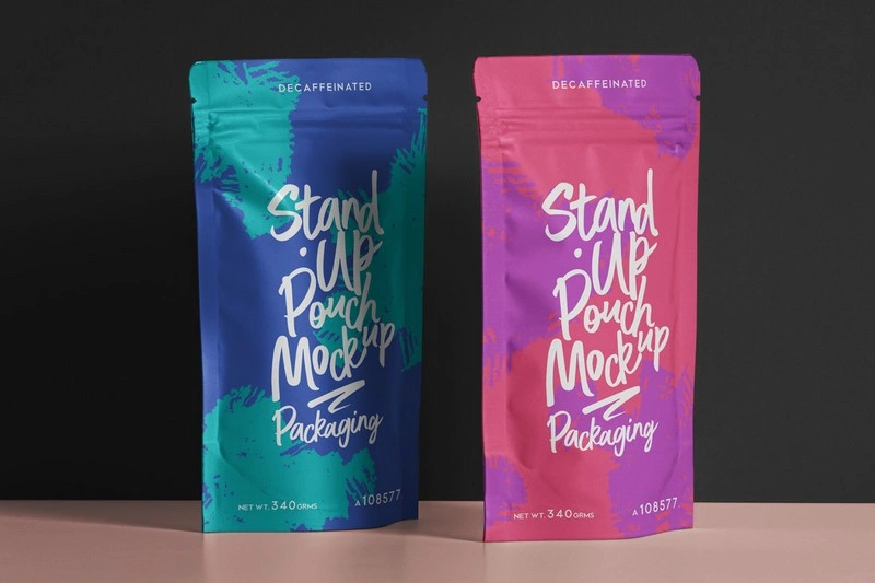 Psd Pouch Packaging Mockup Set