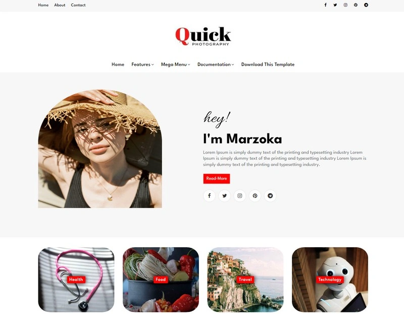 Quick Blogger Template