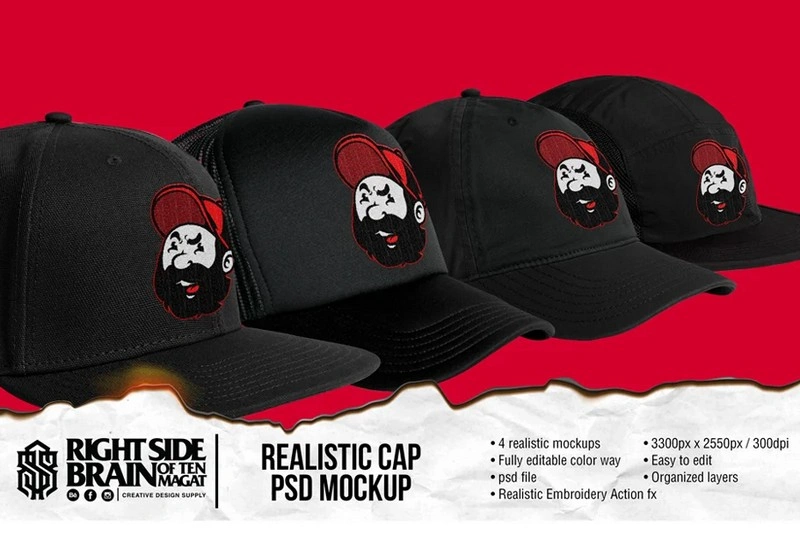 RSB Cap PSD Mock-up Collection