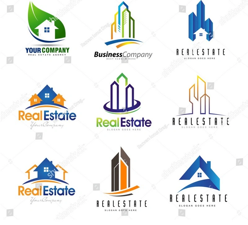 Real Estate Logo Design Set