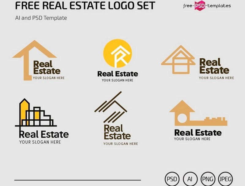 Real Estate Logo Set Free