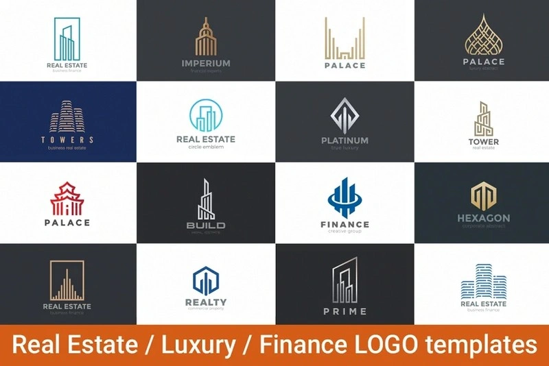 Real Estate Luxury Finance Logos