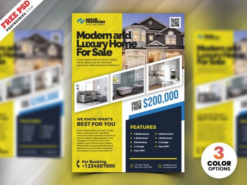 Real Estate Marketing Flyer PSD Free