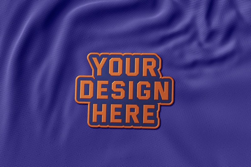 Realistic Embroidery Sport Logo mock-up-4500x3000 