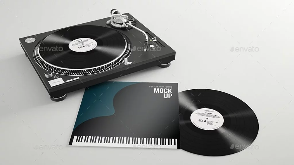 Realistic Vinyl Record & Player Presentation tool