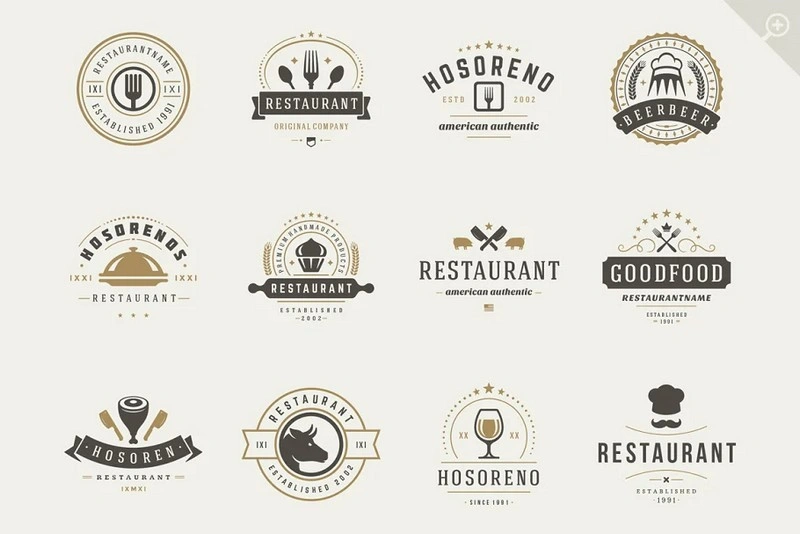 Restaurant Logotypes and Badges
