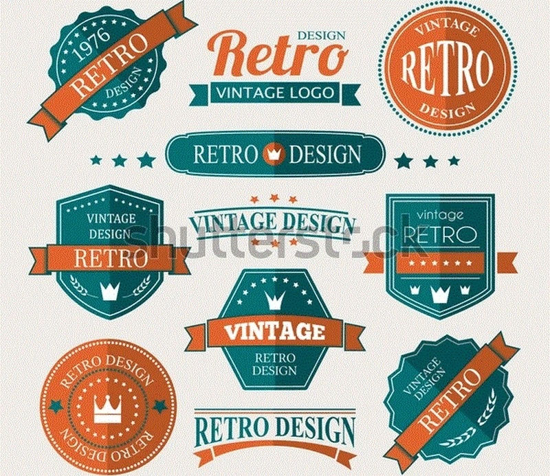 Retro Vintage Logotypes Set