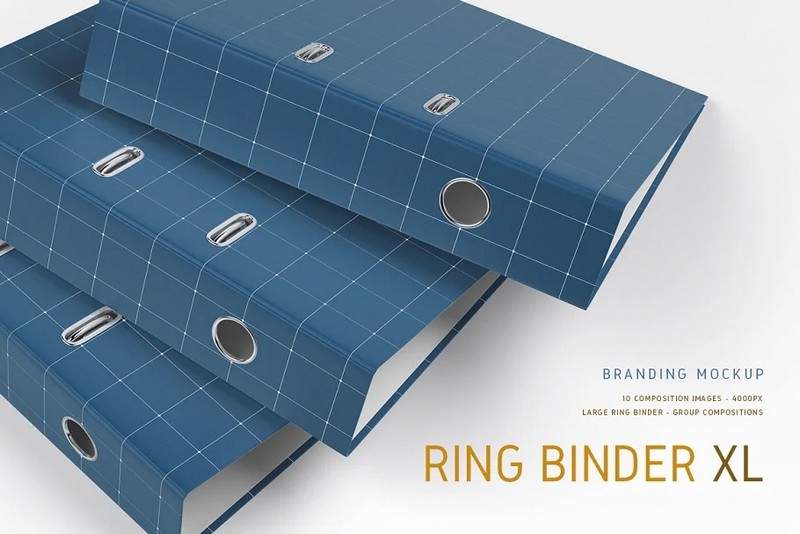 Ring Binder Large Mock-Up