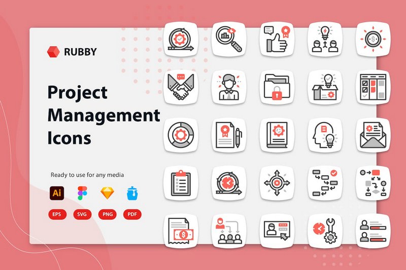 Rubby - Project Management Icons