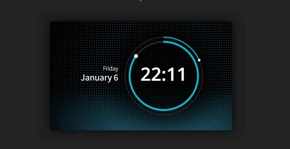 SVG Clock UI