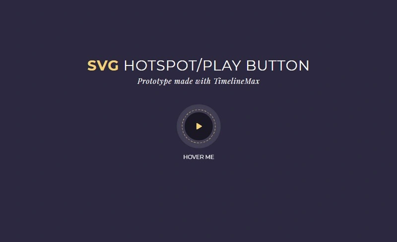 SVG Hotspot Play Button Animation