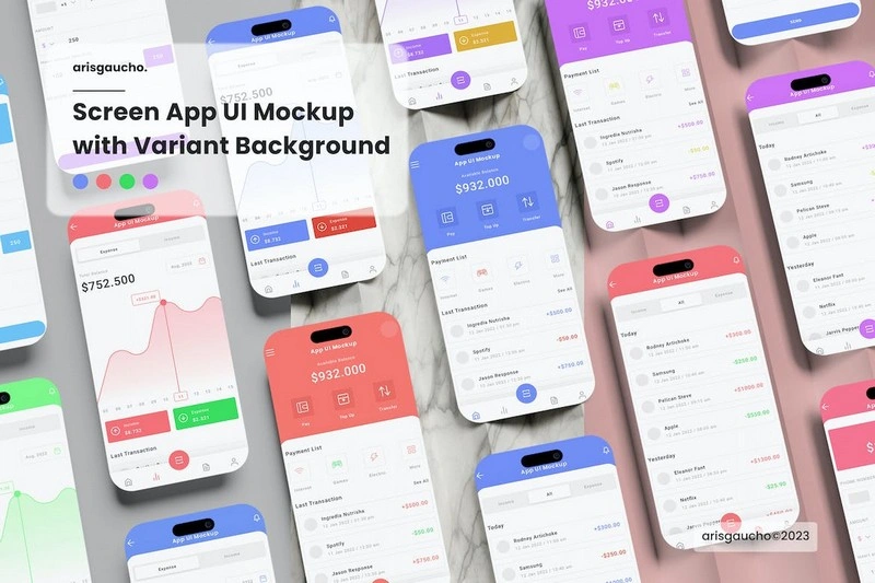 Modern Screen App UI Interface Mockup