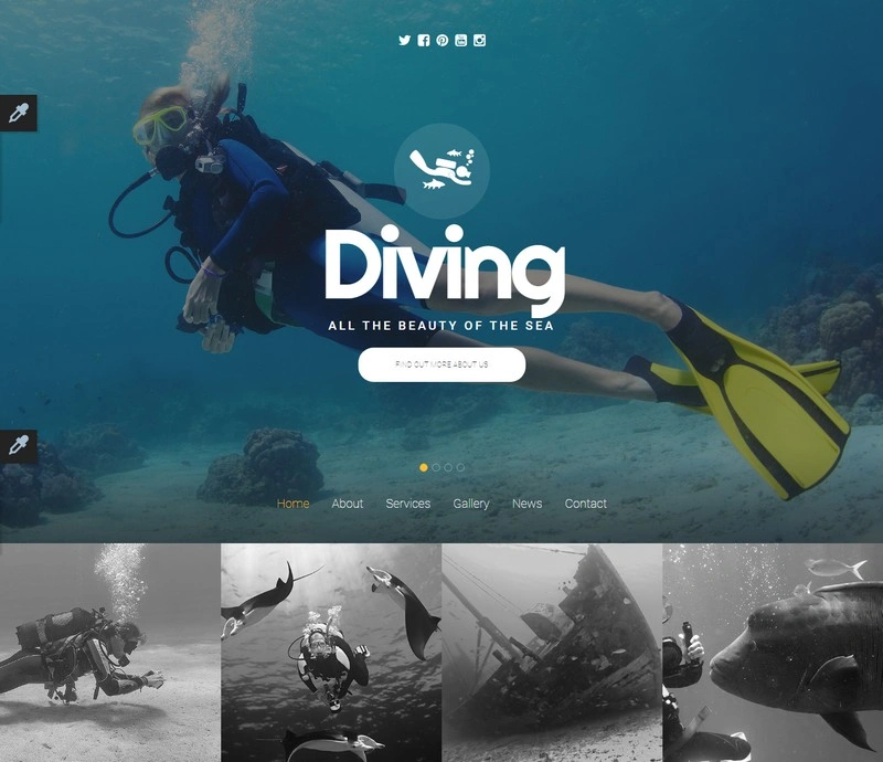 Scuba Diving Website Template