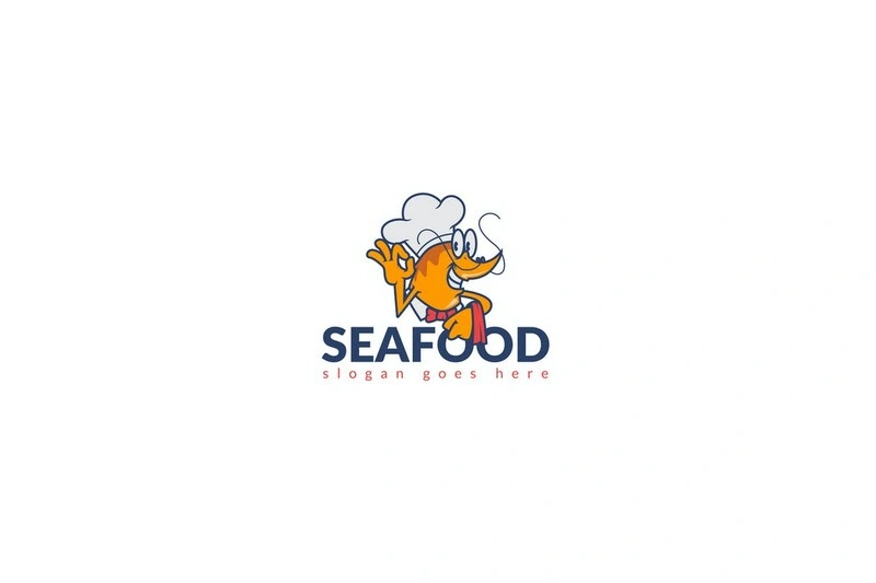 Seafood Chef Restaurant Logo