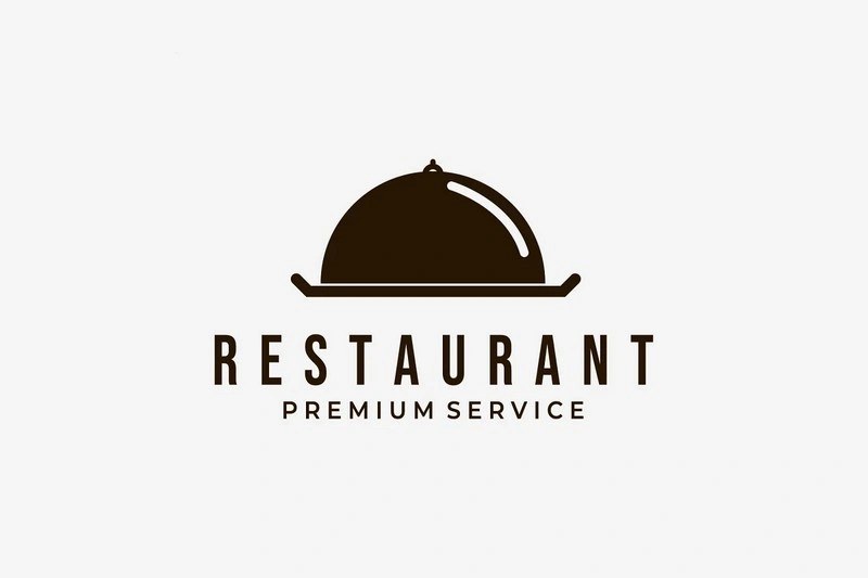 Serve Hood Restaurant Logo Vintage