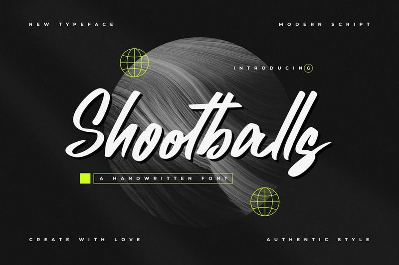Shootballs - Handwritten Font