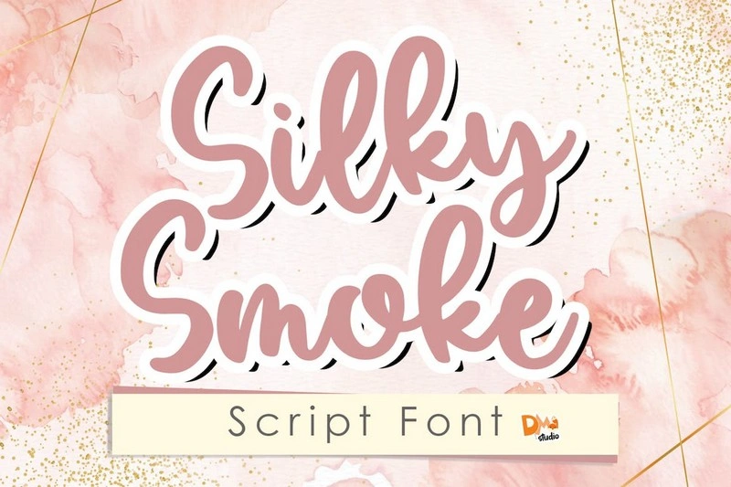Silky Smoke - Script Font