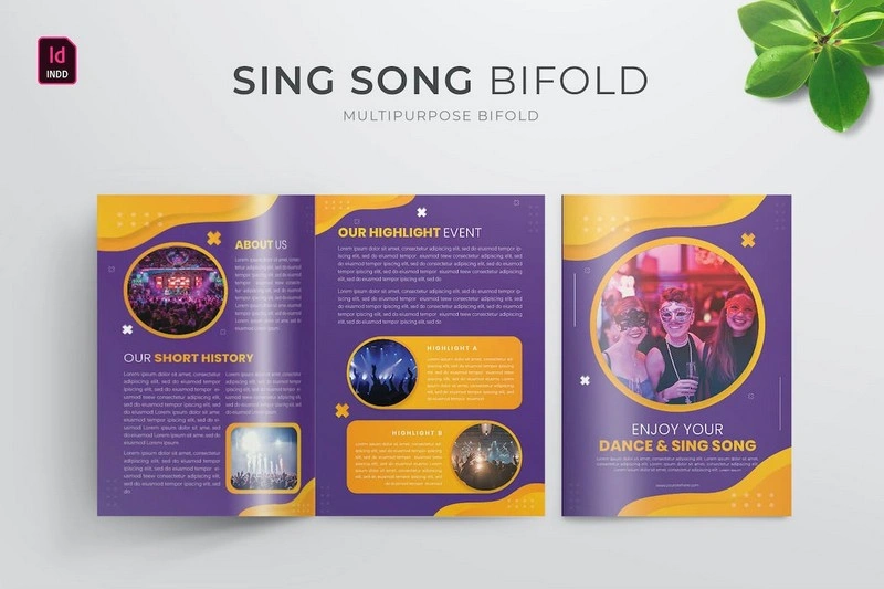 Sing Song Event Bifold Brochure