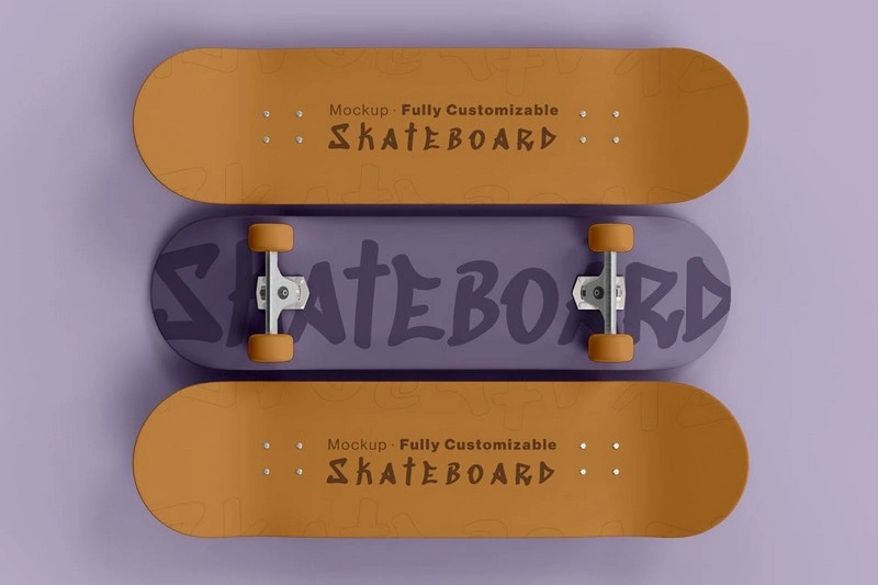 Skateboard Mockup Fully Customizable