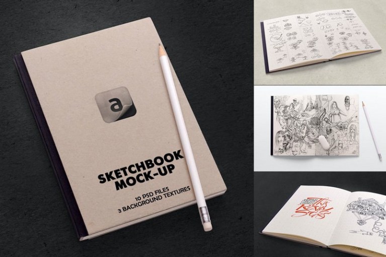20+ Best Hand Drawn Sketchbook Mockup Templates 2023 Templatefor