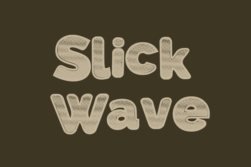 Slick Wave Font