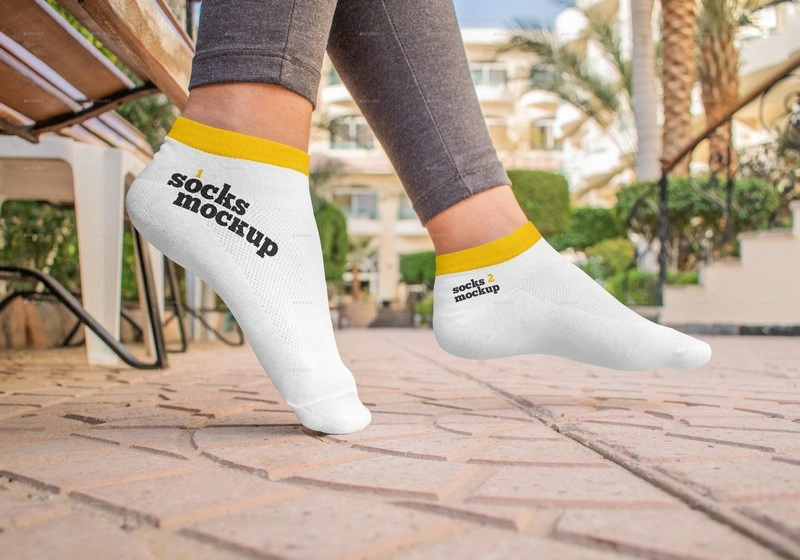 Photo-realistic Outdoor Socks Mockup Set