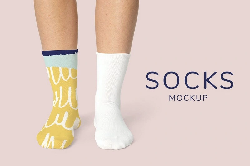 Socks Mockup Template