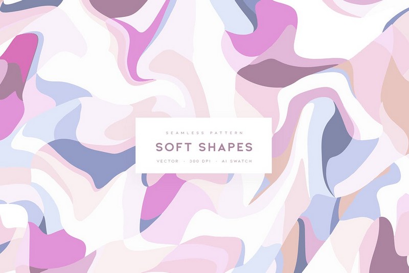 Soft Shapes Seamless Pattern