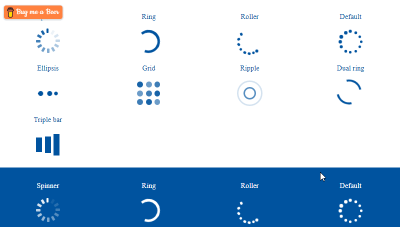 Spinners and loaders in pure CSS