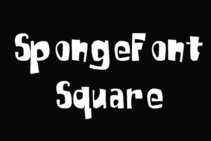 SpongeFont Square Type