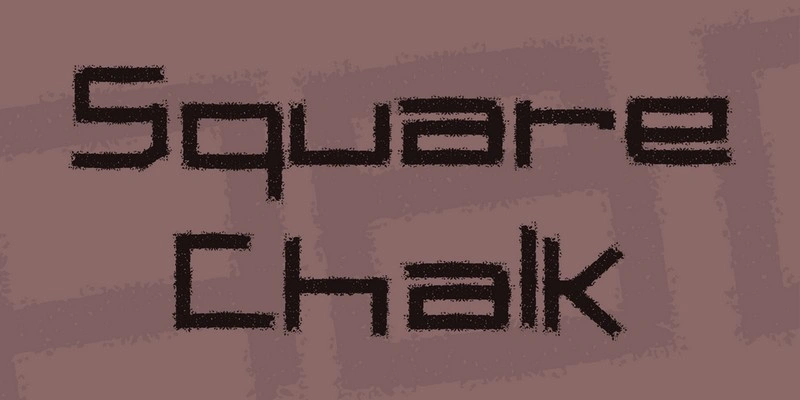 Square Chalk Font