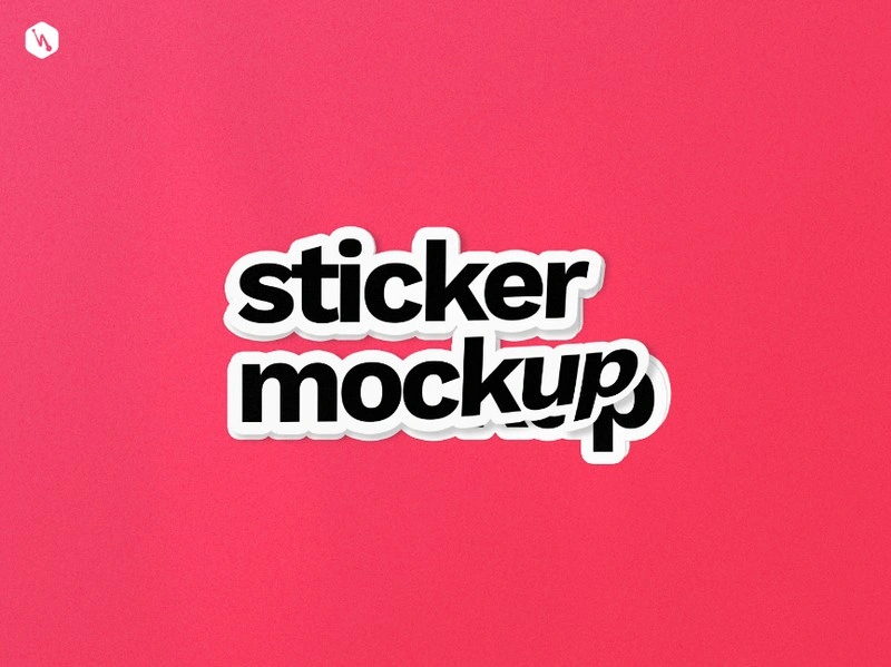 Sticker Mockup Free