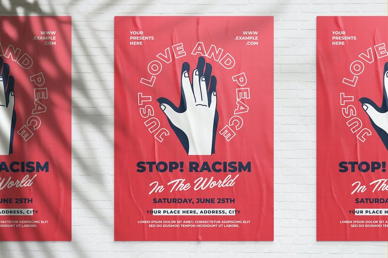 Stop Racism Campaign Flyer