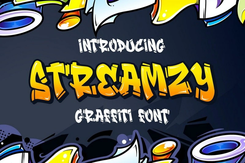 Streamzy - Graffiti Font