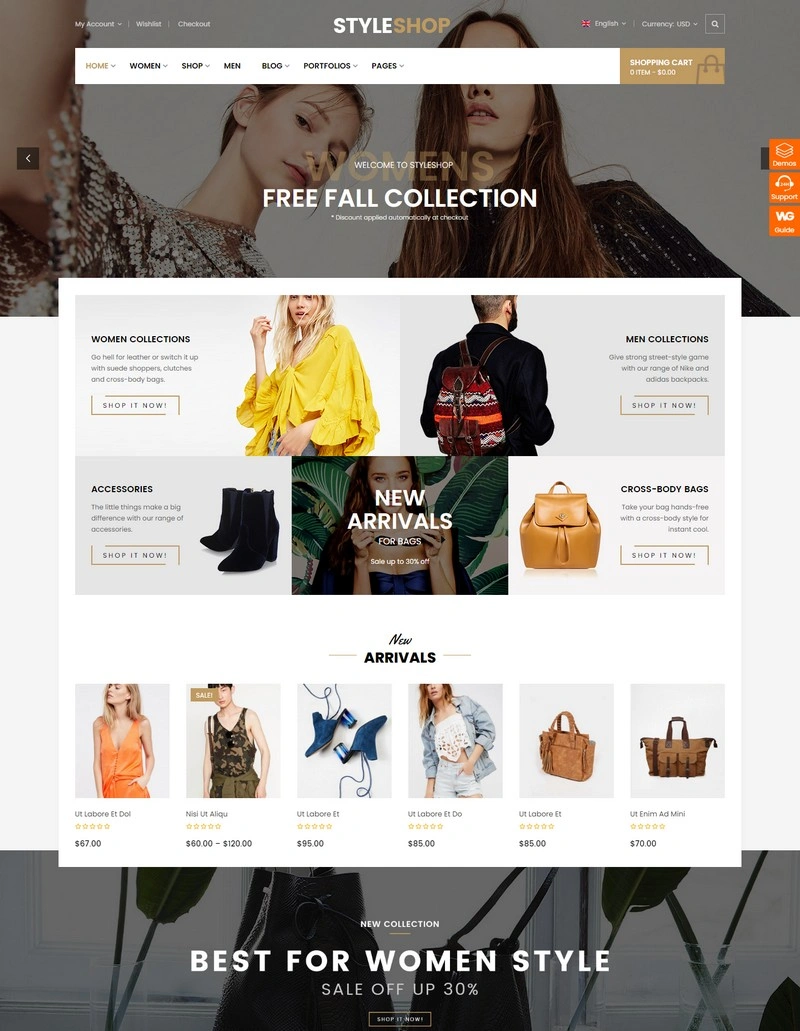 StyleShop - Responsive  Fashion Store WooCommerce Theme
