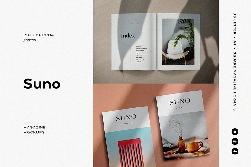 Suno Magazine Mockup Kit