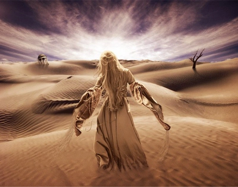Surreal Desert Scene in Photoshop