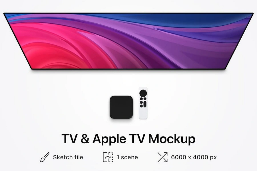 TV & Apple TV Mockup