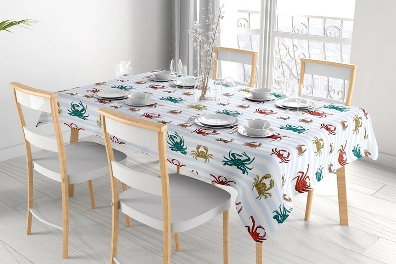 Tablecloth Mockup Decorating Elegant Table