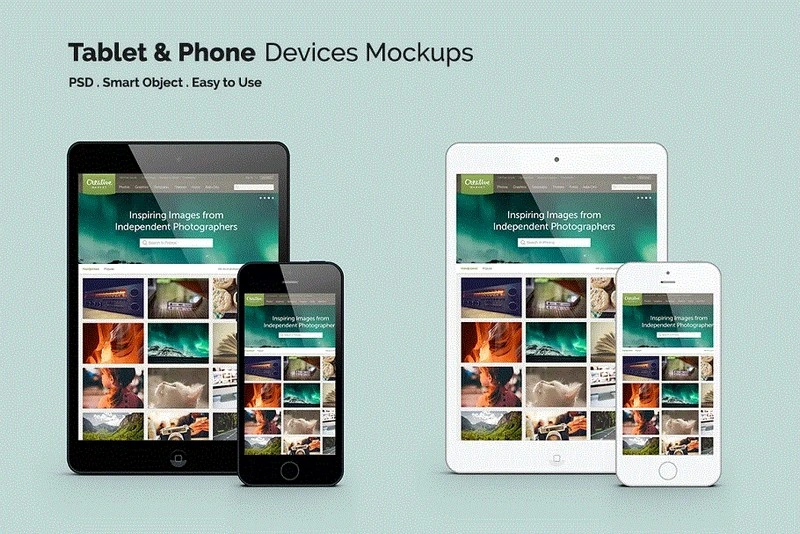 Tablet & Phone Devices Mockups