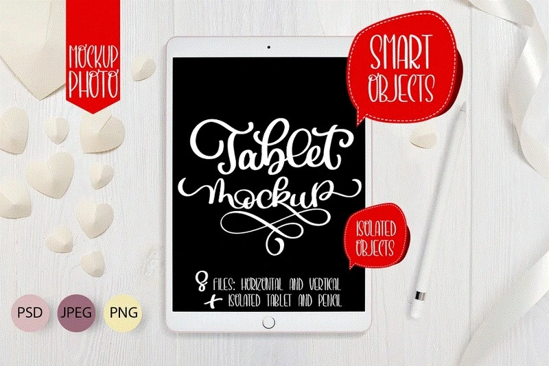 Tablet iPad Pro Mock-Up Set