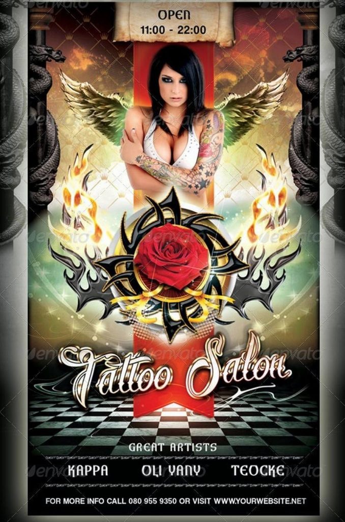 Tattoo Salon Flyer Template