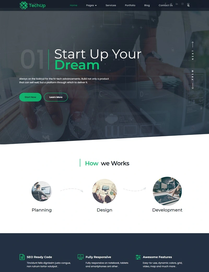 Techup Business PHP Theme