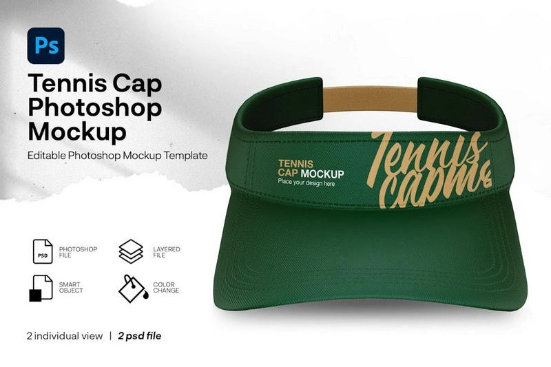 Tennis cap mockup