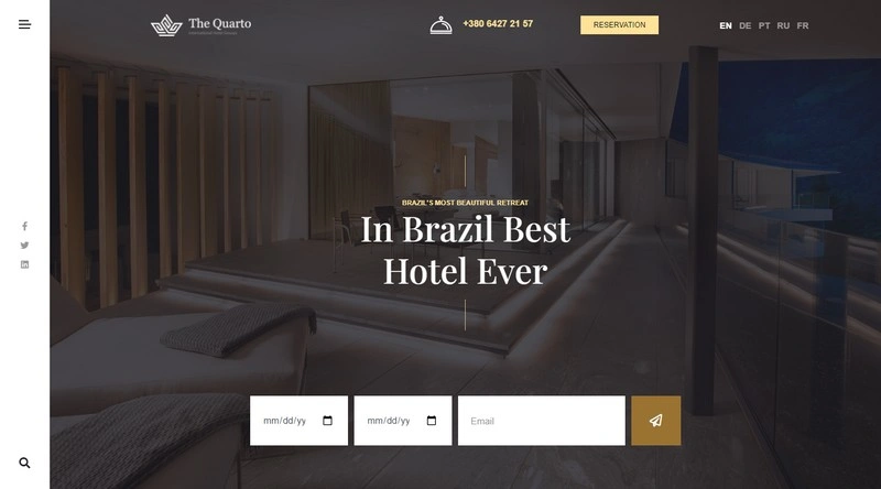 The Quarto Premium Hotel Joomla Template
