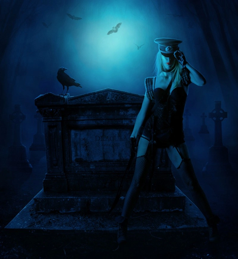 The Vampire Hunter’ a Dark Photo Manipulation