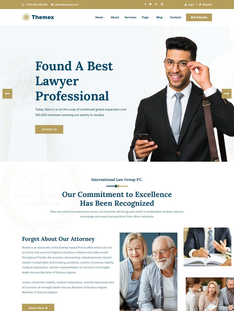 Themex - Lawyer Responsive HTML5 Website Template